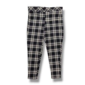 Torrid Plaid Full Length Legging‎ Womens 2X Black